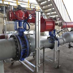 D643法蘭式氣動硬密封蝶閥